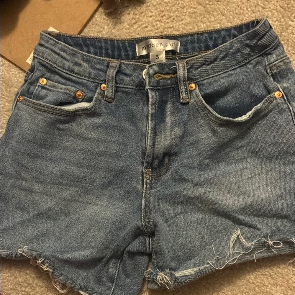 Women's Blue Denim Shorts